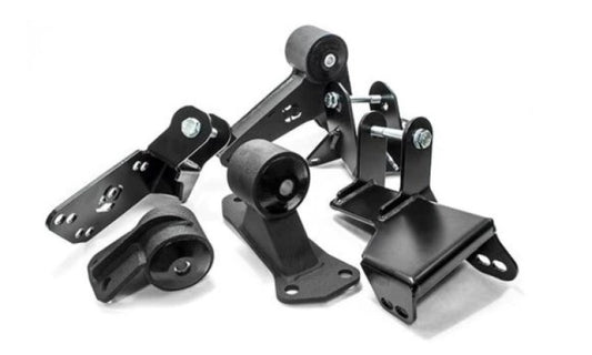 Innovative Mounts Innovative 96-00 Civic K-Series Black Steel Mounts 75A Bushings (EG/DC Subframe)