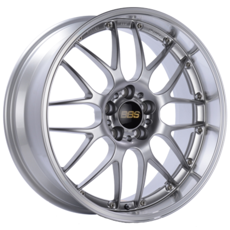 BBS RS-GT 19x10 5x114.3 ET40 Diamond Silver Center Diamond Cut Lip Wheel - 82mm PFS Required 0