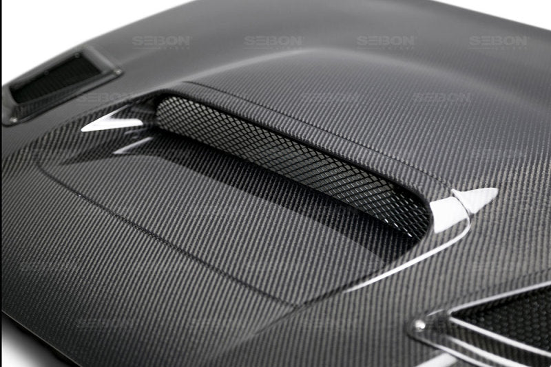 Seibon 15-17 Subaru Impreza WRX/STI CS Style Carbon Fiber Hood 2