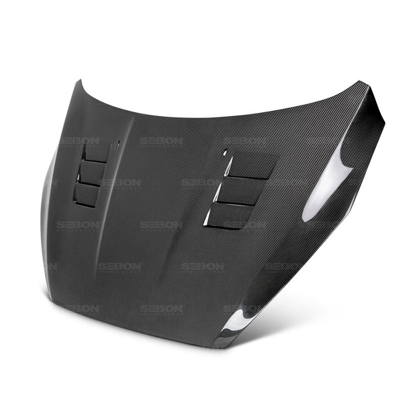 Seibon 15-16 Ford Focus TS-Style Gloss Finish Carbon Fiber Hood 0