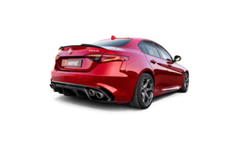 Akrapovic 17-19 Alfa Romeo Giulia Quadrifoglio Evolution Line Cat Back (Titanium) 1