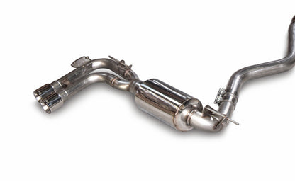 AWE Tuning BMW F3X N20/N26 328i/428i Touring Edition Exhaust Quad Outlet - 80mm Chrome Silver Tips - 1