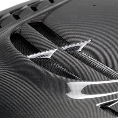 Seibon 03-07 Mitsubishi Evo 8 & 9 CW II Carbon Fiber Hood 4