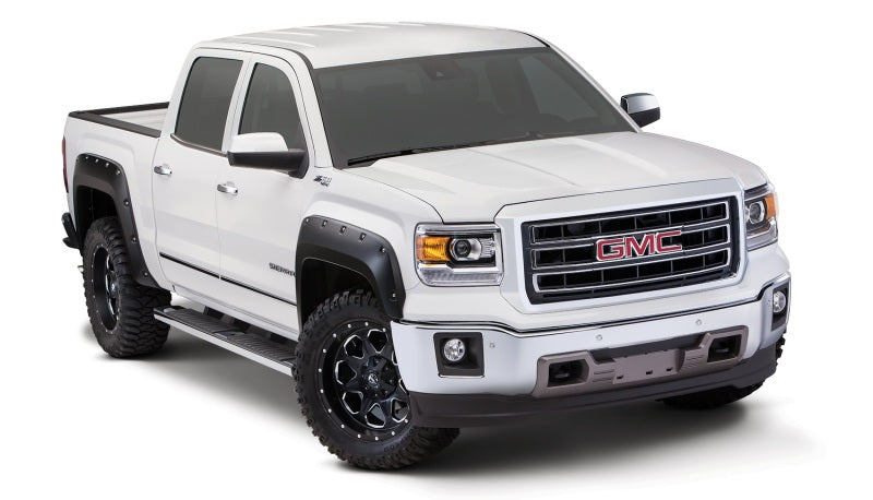 Bushwacker 16-18 GMC Sierra 1500 Pocket Style Flares 4pc - Black - Silverado & Sierra