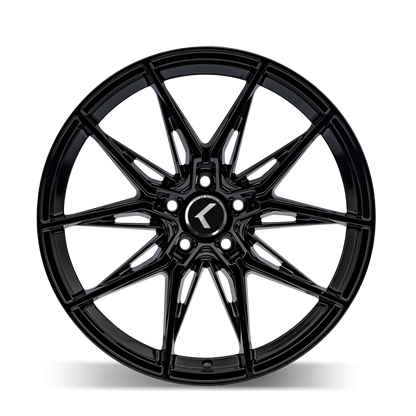 Kraze Wheels Kraze KR196 Evolve 20x9 / 5x114.3 BP / 35mm Offset / 72.62mm Hub Gloss Black Wheel