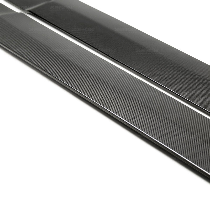 Seibon 17-19 Infiniti Q60 TB-Style Carbon Fiber Side Skirts 3