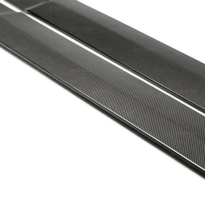 Seibon 17-19 Infiniti Q60 TB-Style Carbon Fiber Side Skirts 3