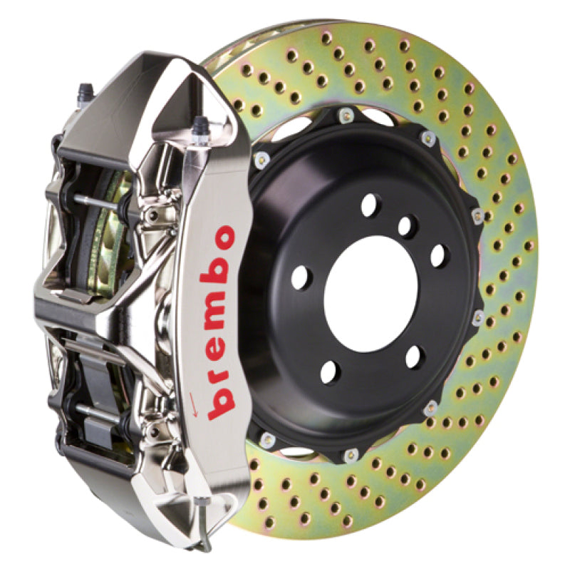 Brembo 15-21 GTI Front GTR BBK 6 Piston Billet 355x32 2pc Rotor Drilled- Nickel 0