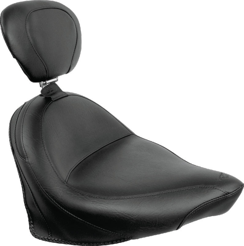 Mustang Motorcycle Mustang 07-15 Honda VT750C2 Spirit,10-20 Phantom Wide Touring 2PC Seat - Black