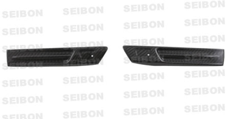 Seibon 09-10 Nissan GTR R35 Carbon Fiber Fender Duct Logos (Pair) 3