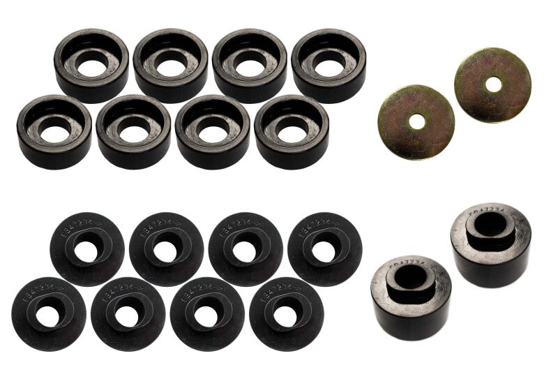 Fishbone Offroad 08-18 Ford F-250 - Black Poyurethane Body Mount Kit