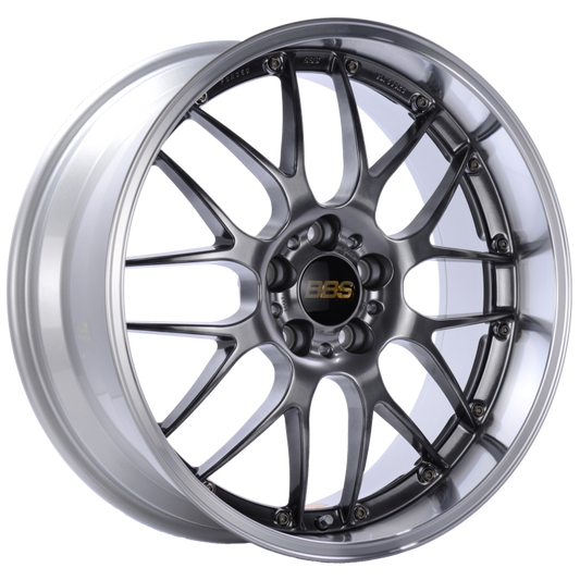BBS RS-GT 20x8.5 5x120 ET15 Diamond Black Center Diamond Cut Lip Wheel -82mm PFS/Clip Required 0