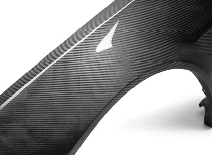 Seibon 99-01 Nissan Skyline R34 NSW-Style Carbon Fiber (Gloss Finish) Fenders (Pair) 4