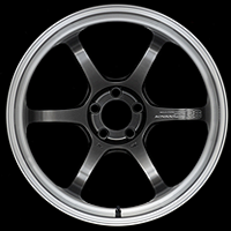 Advan R6 18x9.5 +25 5-112 Machining & Racing Hyper Black Wheel 0