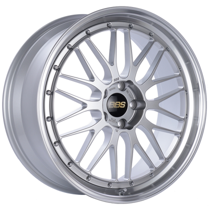 BBS LM 21x9 5x120 ET32 Diamond Silver Center Diamond Cut Lip Wheel -82mm PFS/Clip Required 1