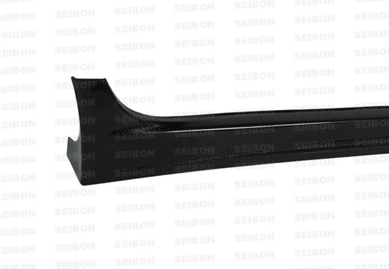 Seibon 08-10 Mitsubishi Evo X VR-style Carbon Fiber Side Skirts 2