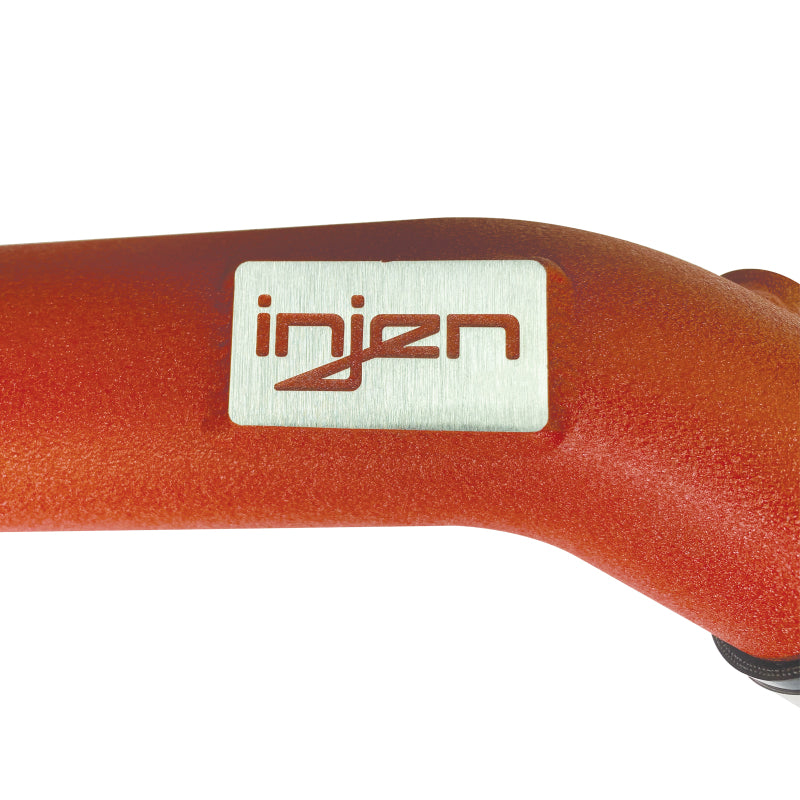 Injen 15-16 BMW M3(F80)/M4 (F82/83) 3.0L L6 Twin Turbo 2PC Aluminum Int. Charge Pipe - Wrinkle Red 5