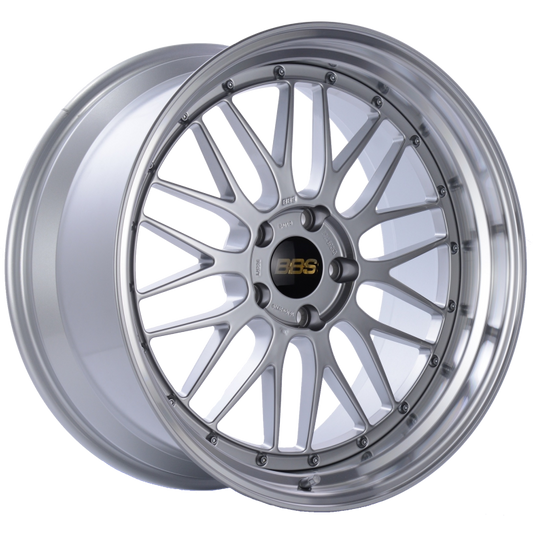 BBS LM 20x10 5x120 ET20 Diamond Silver Center Diamond Cut Lip Wheel -82mm PFS/Clip Required 0