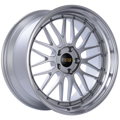 BBS LM 20x10 5x120 ET20 Diamond Silver Center Diamond Cut Lip Wheel -82mm PFS/Clip Required 0