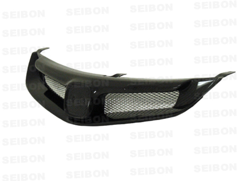 Seibon 06-10 Honda Civic 4Dr JDM / Acura CSX MG-Style Carbon Fiber Grill 1