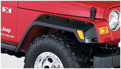 Bushwacker 97-06 Jeep TJ Pocket Style Flares 4pc - Black - Wrangler