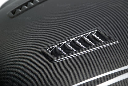 Seibon 12-13 Ford Focus RS-Style Carbon Fiber Hood 2