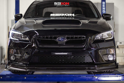 Seibon 2015 Subaru WRX OEM Carbon Fiber Front Grill 4