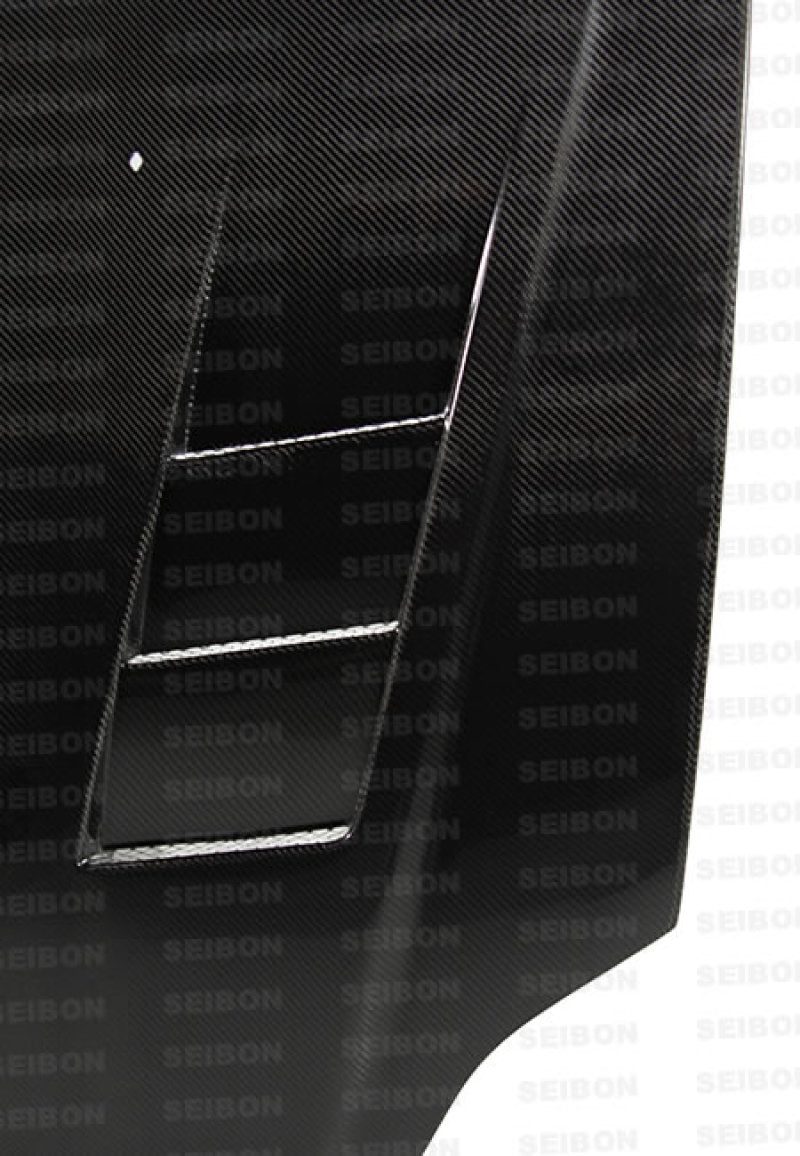 Seibon 99-00 Honda Civic (EM1/EJ6/7/8/EK9) TS-Style Carbon Fiber Hood 1