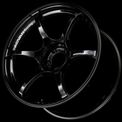 Advan RGIII 18x8.0 +42 5-112 Racing Gloss Black Wheel 1