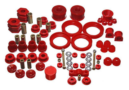 Energy Suspension 84-01 Jeep Cherokee/Wagoneer/Comanche Red Hyper-Flex Master Bushing Set