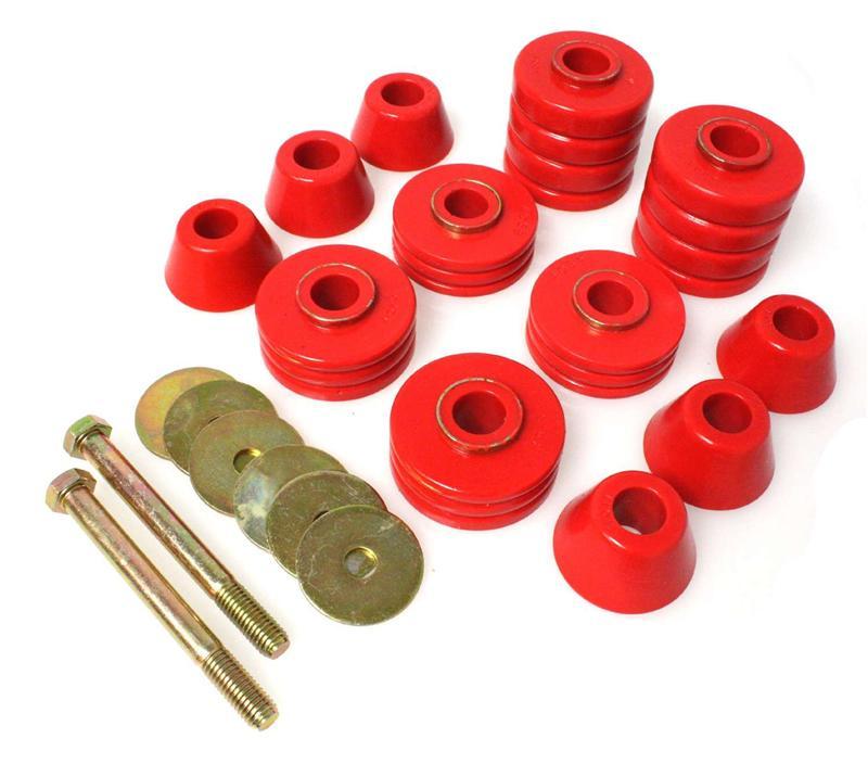 Energy Suspension 55-57 Chevy Full Size (Belair/Caprice/Impala) Black Body Mount Set