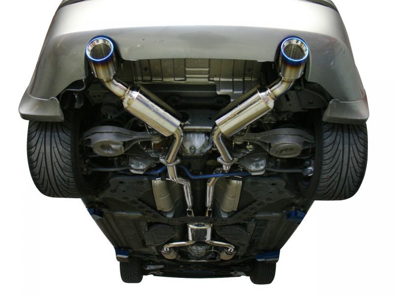 Injen 03-08 350Z Dual 60mm SS Cat-Back Exhaust w/ Built In Resonated X-Pipe 2