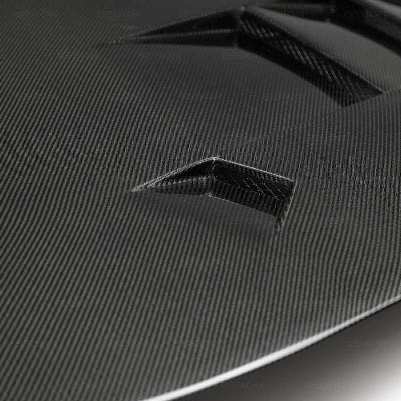 Seibon 93-98 Toyota Supra (JZA80L) TS Style Carbon Fiber Hood 7