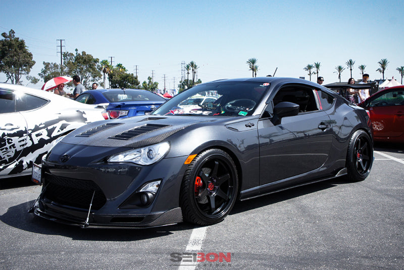 Seibon 12-13 BRZ/FRS VT Style Carbon Fiber Hood 6