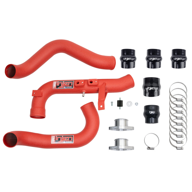 Injen 22-23 Honda/Acura Civic/Si/Integra 1.5L Turbo Aluminum Intercooler Pipe Kit - Wrinkle Red 1