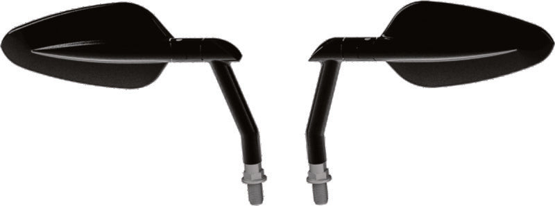 Burly Brand Radar Mirror Set - Black