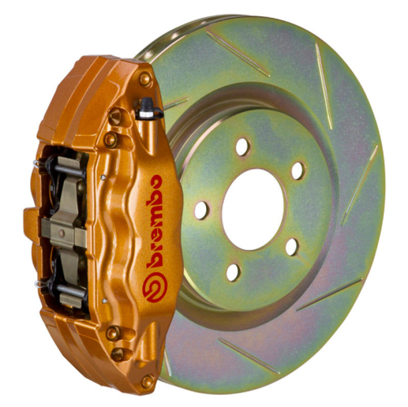 Brembo 15-21 WRX (VA) Front GT BBK 4 Piston Cast 2pc 326 x30 1pc Rotor Slotted Type-1 - Gold 0