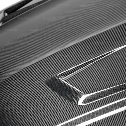 Seibon 12-14 Mercedes C-Class GT Style Carbon Fiber Hood 4