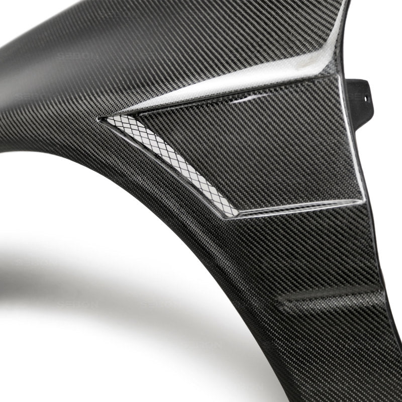 Seibon 03-07 Mitsubishi Evo 8 & IX 10mm Wider Carbon Fiber Fenders 8