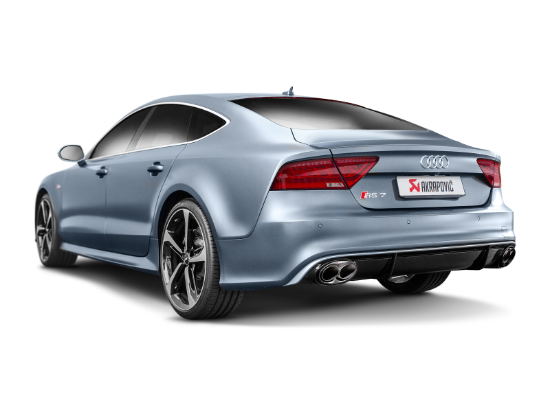 Akrapovic 14-17 Audi RS7 Sportback (C7) Evolution Line Cat Back (Titanium) w/ Carbon Tips 3