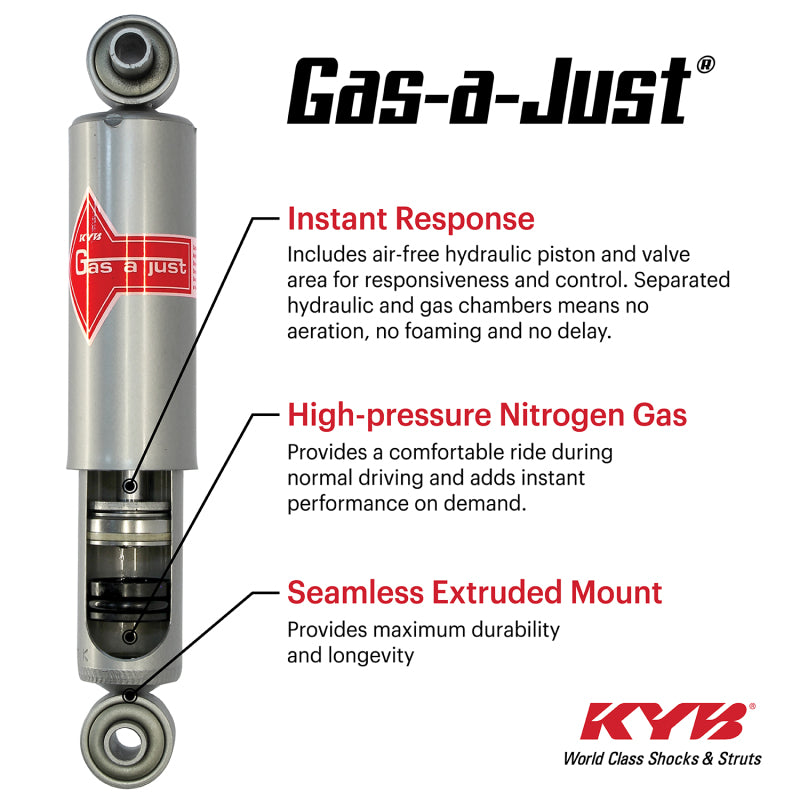 KYB Shocks & Struts Gas-A-Just Front PONTIAC Fiero 1984-87