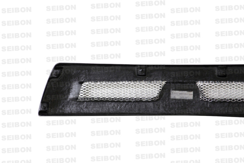 Seibon 08-12 Mitsubishi Lancer Evo X Shaved Emblem Carbon Fiber Front Grill does not fit MR model 0