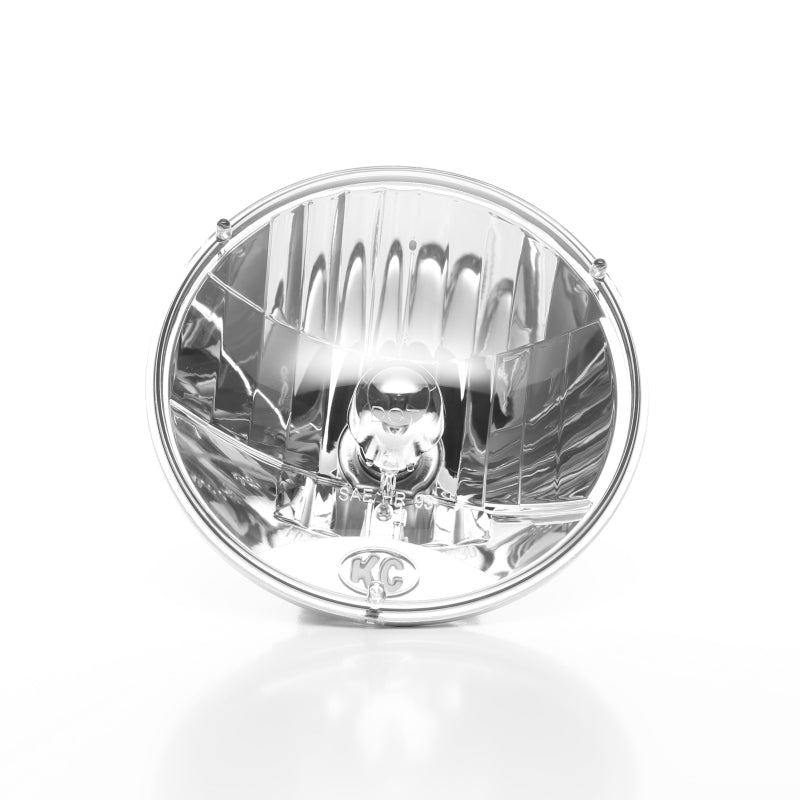 KC HiLiTES Universal/97-06 Jeep TJ 7in. Halogen H4 DOT Headlight 55/60w Lexan (Pair Pack System) - Wrangler