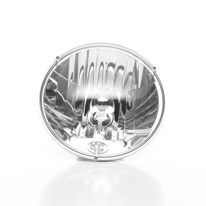 KC HiLiTES Universal/97-06 Jeep TJ 7in. Halogen H4 DOT Headlight 55/60w Lexan (Pair Pack System) - Wrangler