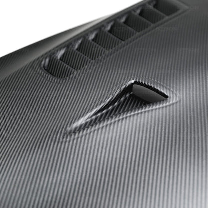 Seibon 09-15 Nissan Skyline R35 GT-R ES Style Dry Carbon Fiber Hood 2