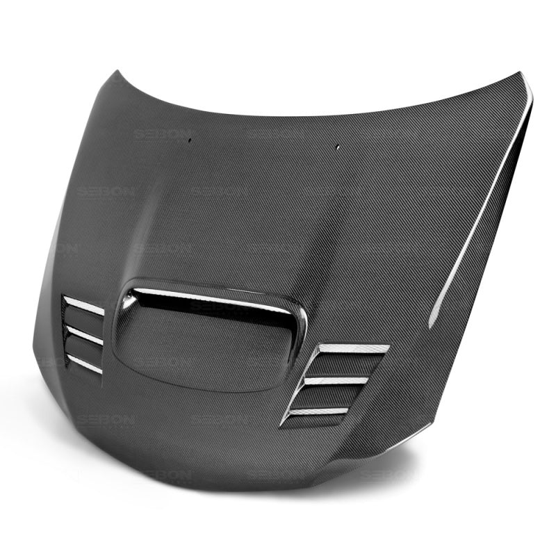 Seibon 08-09 Subaru WRX/STi CWII-style Carbon Fiber Hood 0