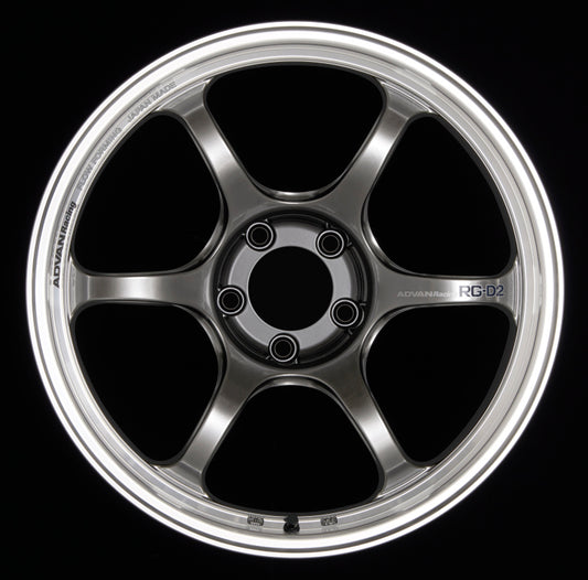 Advan RG-D2 18x8.5 +45 5-100 Machining & Racing Hyper Black Wheel 0
