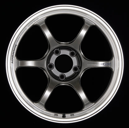 Advan RG-D2 18x11.0 +15 5-114.3 Machining & Racing Hyper Black Wheel 0
