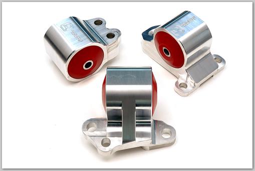 Innovative Mounts Innovative 92-95 Civic B/D Series Silver Aluminum Mounts 60A Bushings (3 Bolt)